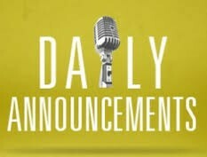 Daily Announcements Graphic